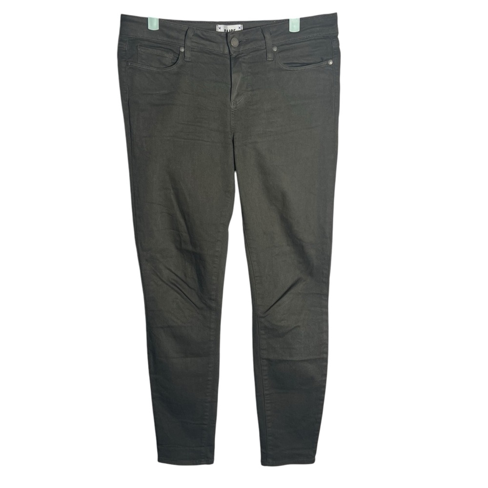 Paige Verdugo Ankle Dark Green Skinny Jeans, Size 29